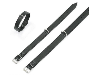 Karlie RONDO Halsband genht - Schwarz - 32 mm, 70 cm