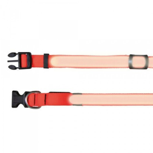 Trixie Flash Halsband - Signalorange - L-XL: 55-70 cm