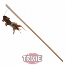 Trixie Spielangel Plschmaus mit Federn
