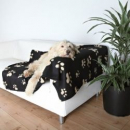 Trixie Fleecedecke Barney - 150 x 100cm, schwarz-beige